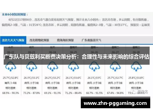 广东队与贝兹利买断费决策分析：合理性与未来影响的综合评估